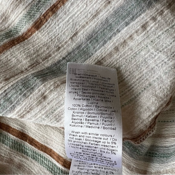 FRANSA Fanadja Blouse Cotton 3/4 Sleeves V Neck Size XL - Picture 15 of 15